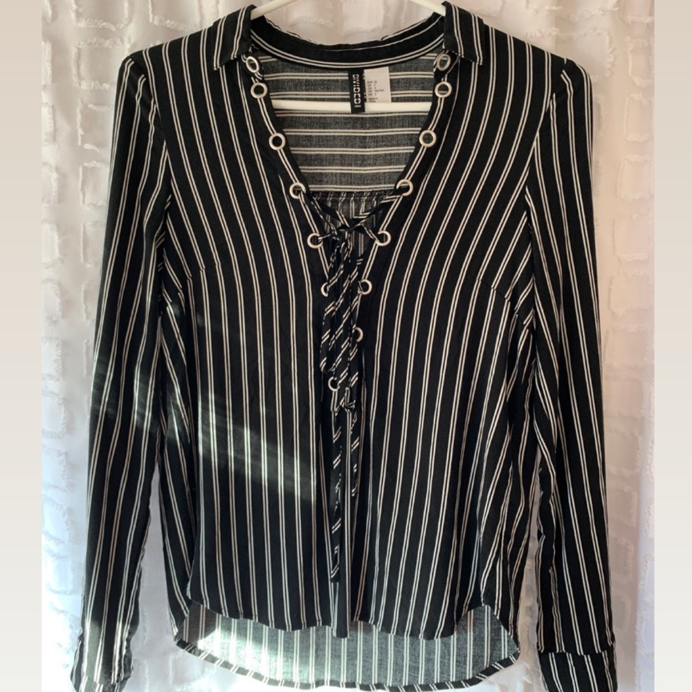 H&M Striped Blouse